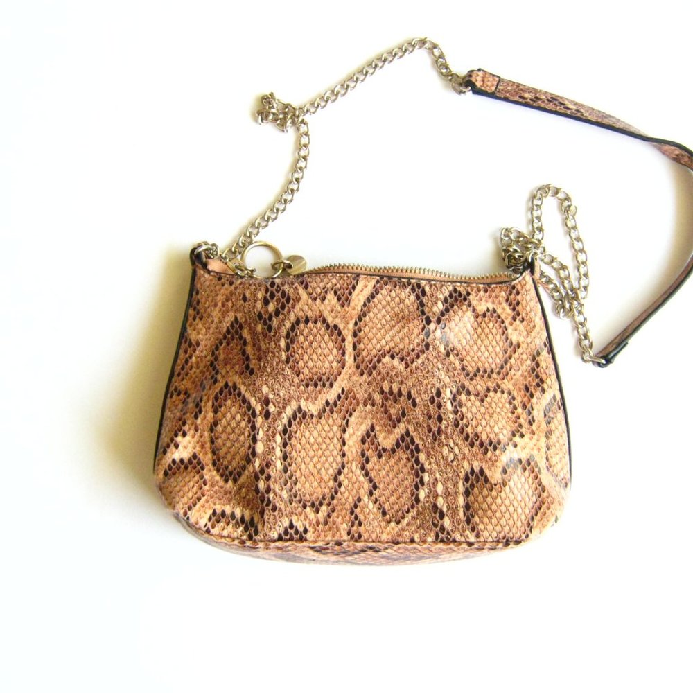 H&M Faux Snakeskin Small Crossbody Bag